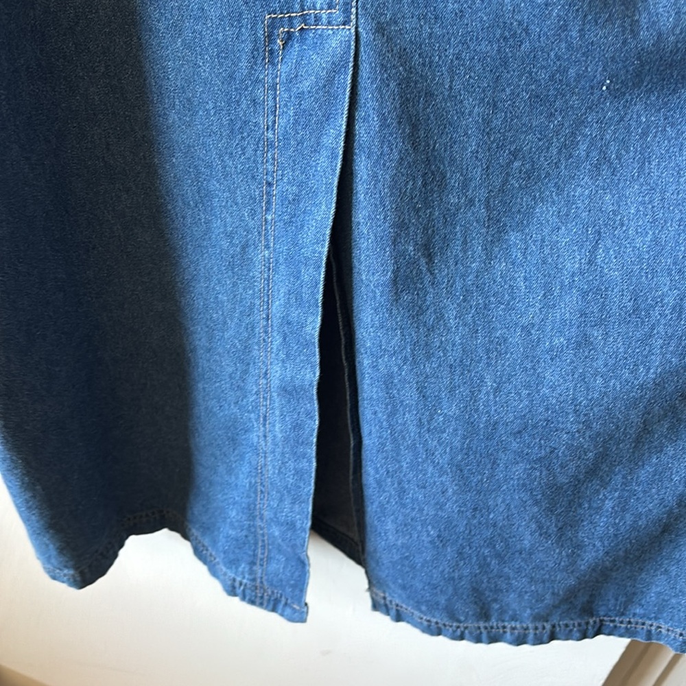 Vintage denim jumper maxi length size 16W - Picture 6 of 6